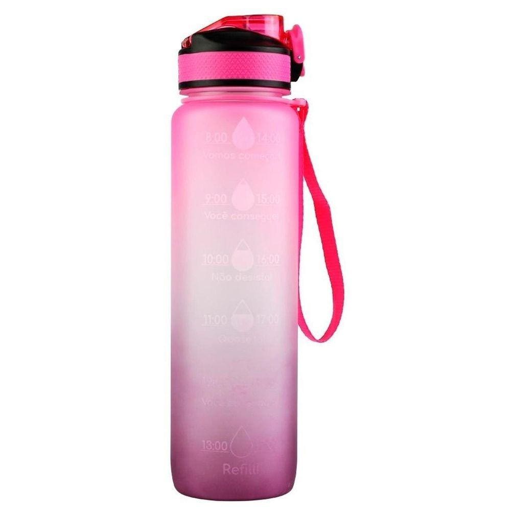 Garrafa Squeeze De Água Para Academia 1 Litro Fitness Tie Dye