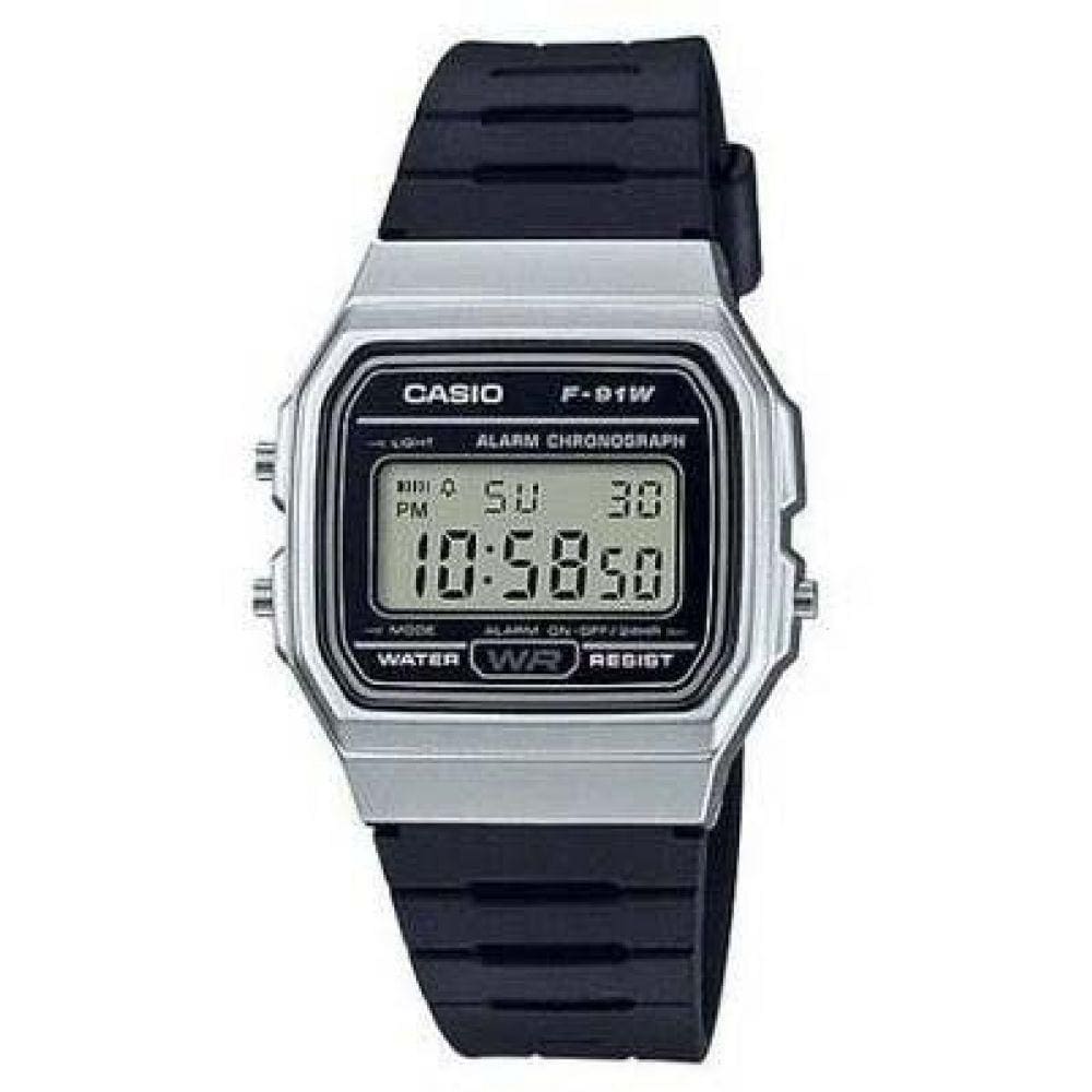 Relógio Casio F-91WM-7A Unissex Prata