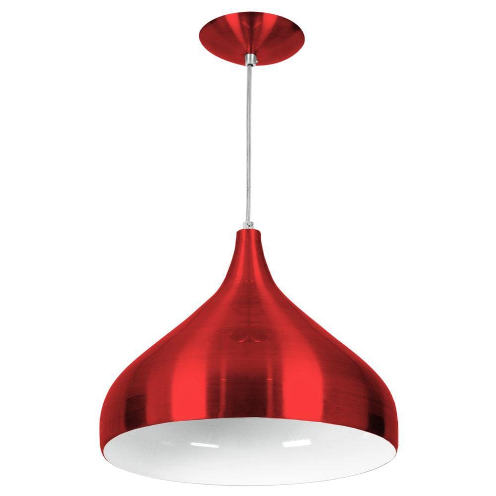 Lustre Pendente Aladim Cereja 31cm