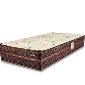 Colchão Solteirão Ortopédico Firme Espuma D33 Antialérgico Certificado Bege 97x203x24cm - BF Colchoes