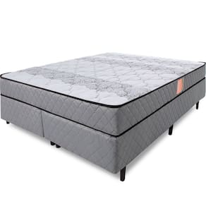 Cama Box Queen Ortopédico Espuma D33 Firme 158x198x51cm BF Colchões
