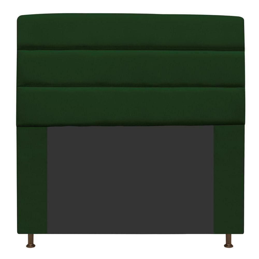 Cabeceira Turim 140 Cm Casal Suede Verde