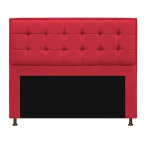 Cabeceira Copenhague 195 Cm King Size Suede Vermelho