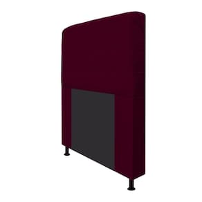 Cabeceira Dama 160 Cm Queen Size Com Botonê Suede Bordô