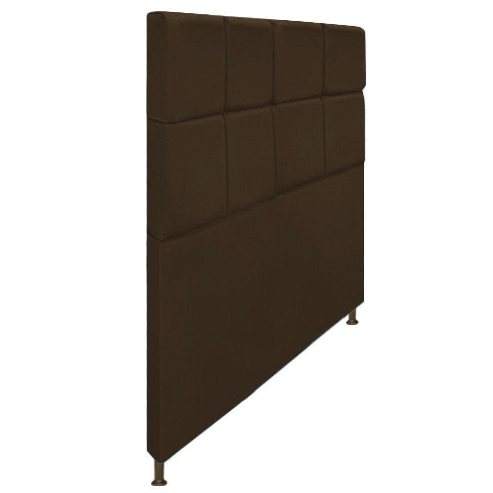 Cabeceira Damares 160 Cm Queen Size Com Botonê Suede Marrom