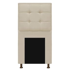 Cabeceira Copenhague 100 Cm Solteiro Suede Bege