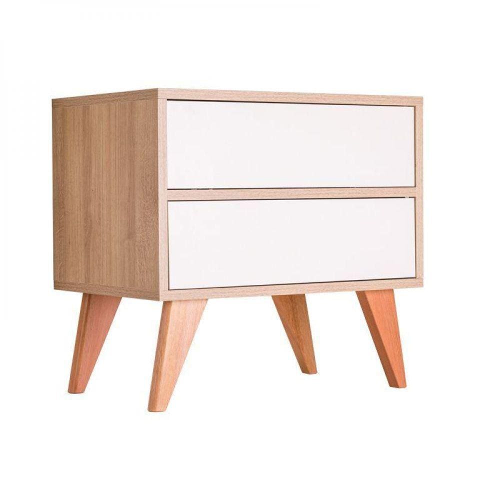 Sapateira Retrô Vicenza Carvalho E Branco 60 X 40cm