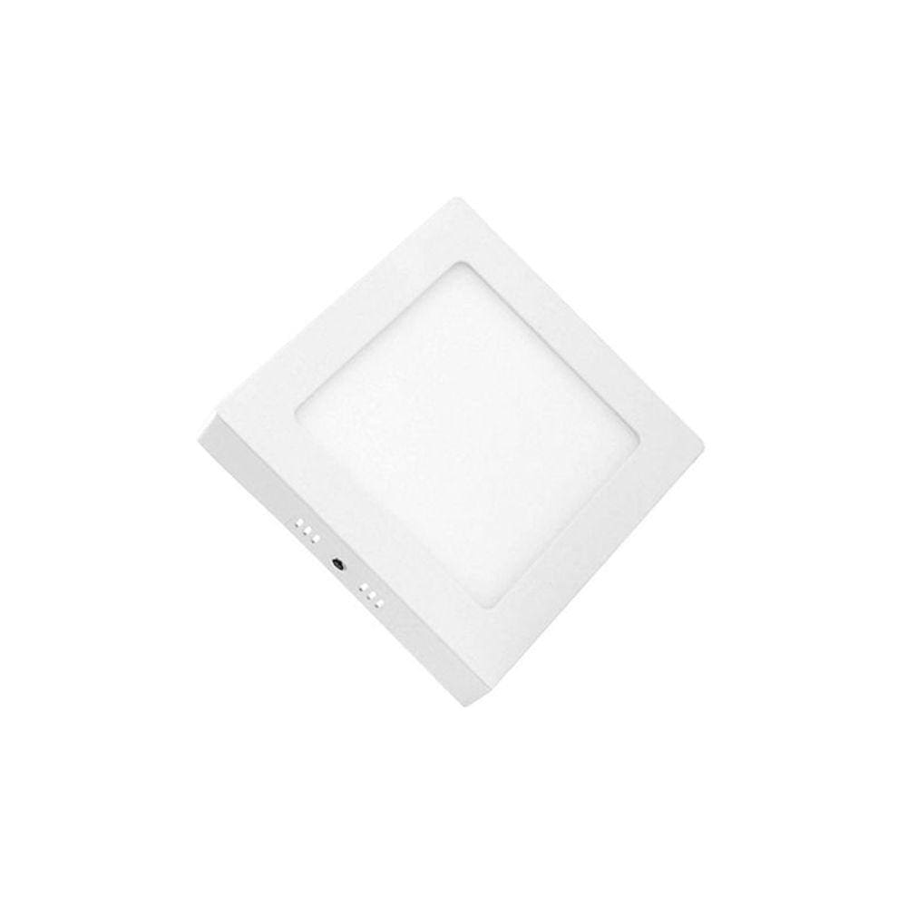 Painel de Led Lorenzetti Quadrado de Sobrepor 12W Bivolt 3000K Luz Amarela