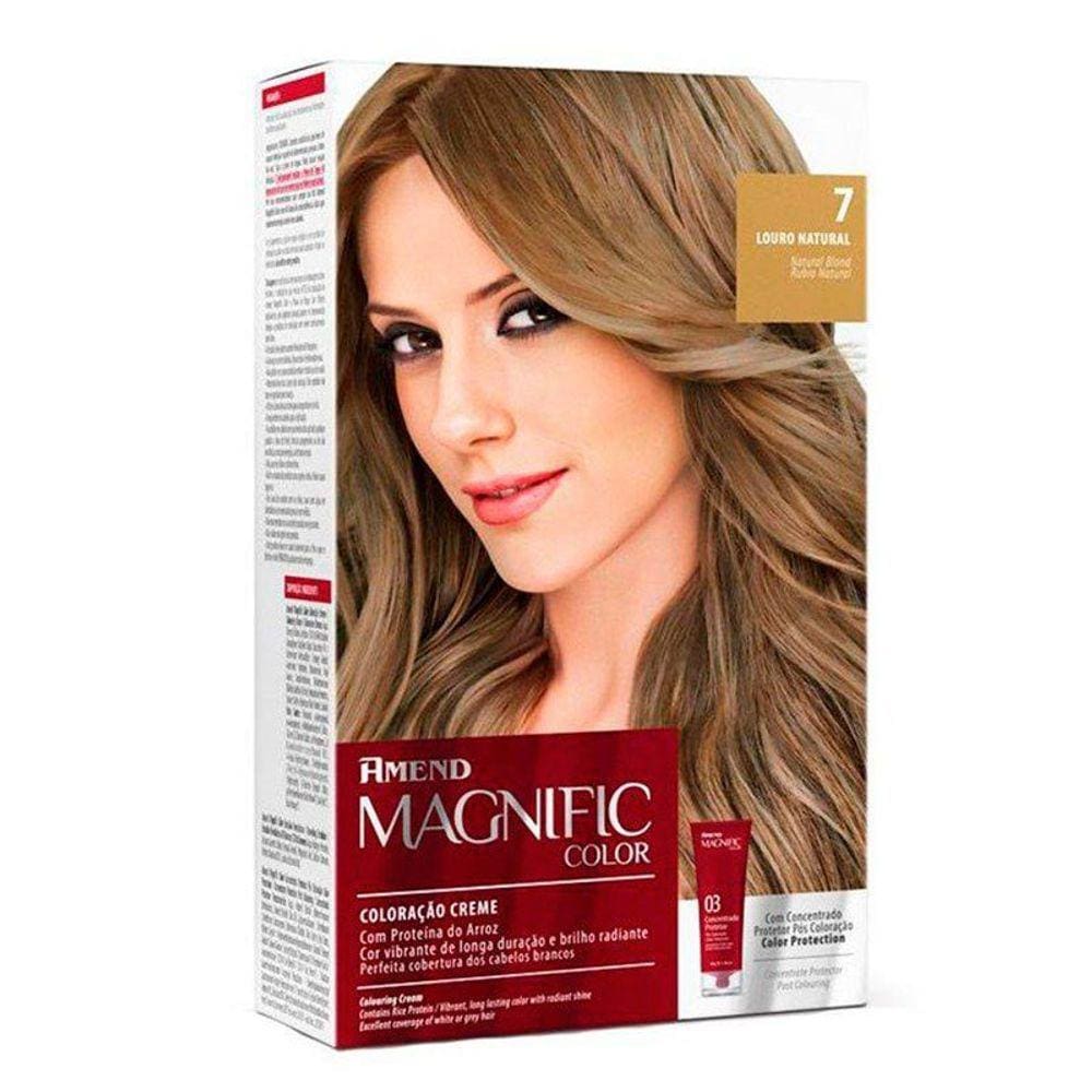 Kit Coloração Creme Amend Magnific Louro Natural 7