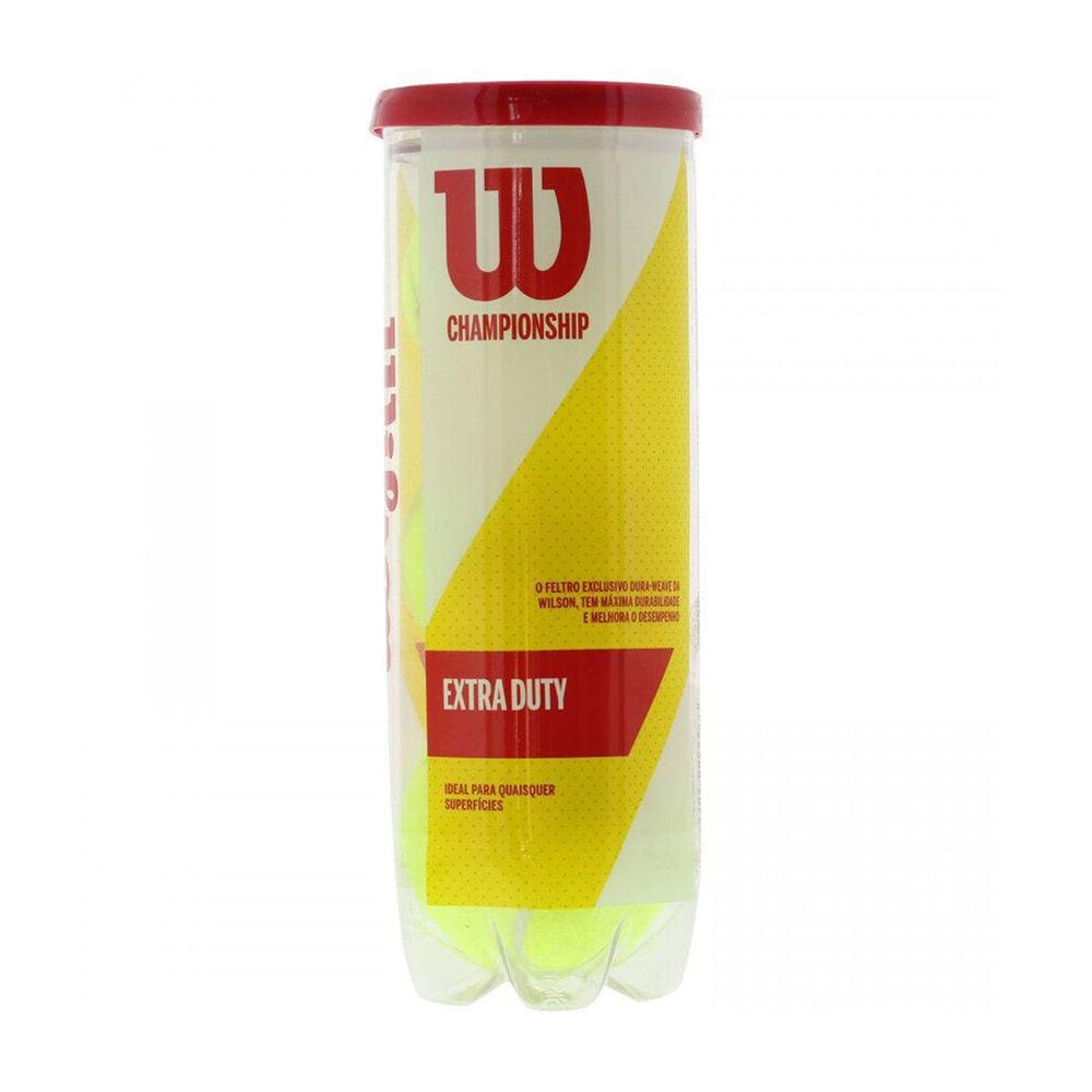 Bola De Tenis Wilson Championship Extra Duty Tubo 3un