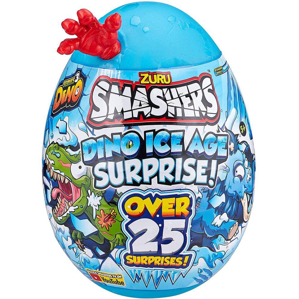 Smashers Ovo Dino Ice Surpresa Grande - Smashers Dino Ice Age Surprise - Vermelho START