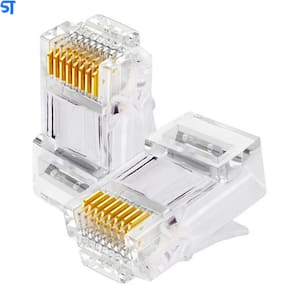 Plug Conector Modular RJ 45 CAT-5e Wurth Pacote com 100 ( Kit)