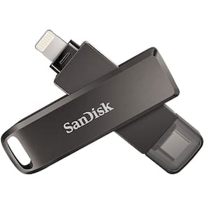 Pen Drive Sandisk 256GB iXpand Luxe Flash Drive Tipo-C USB 3.1