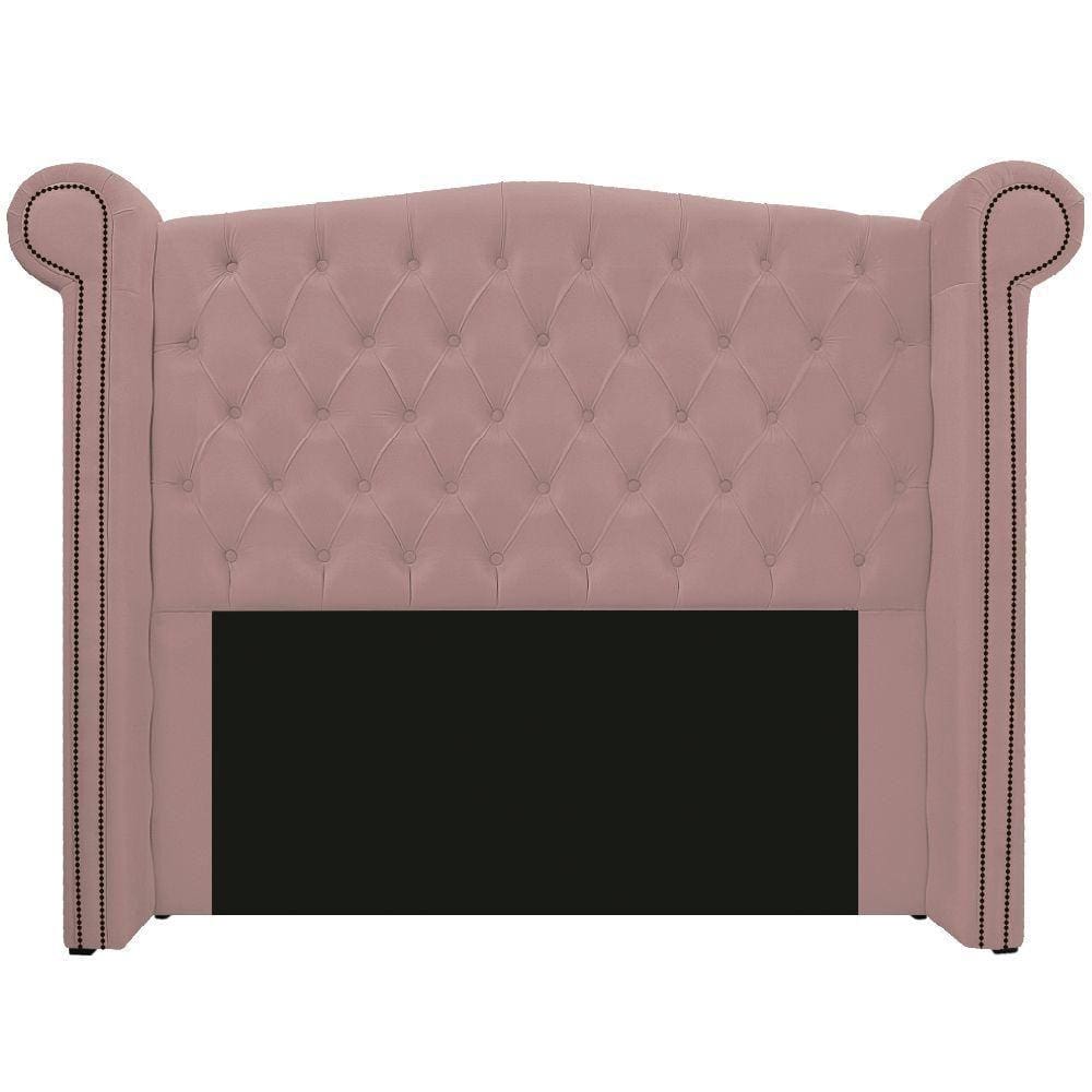 Cabeceira Veneza 160 Cm Queen Size Suede Rosê