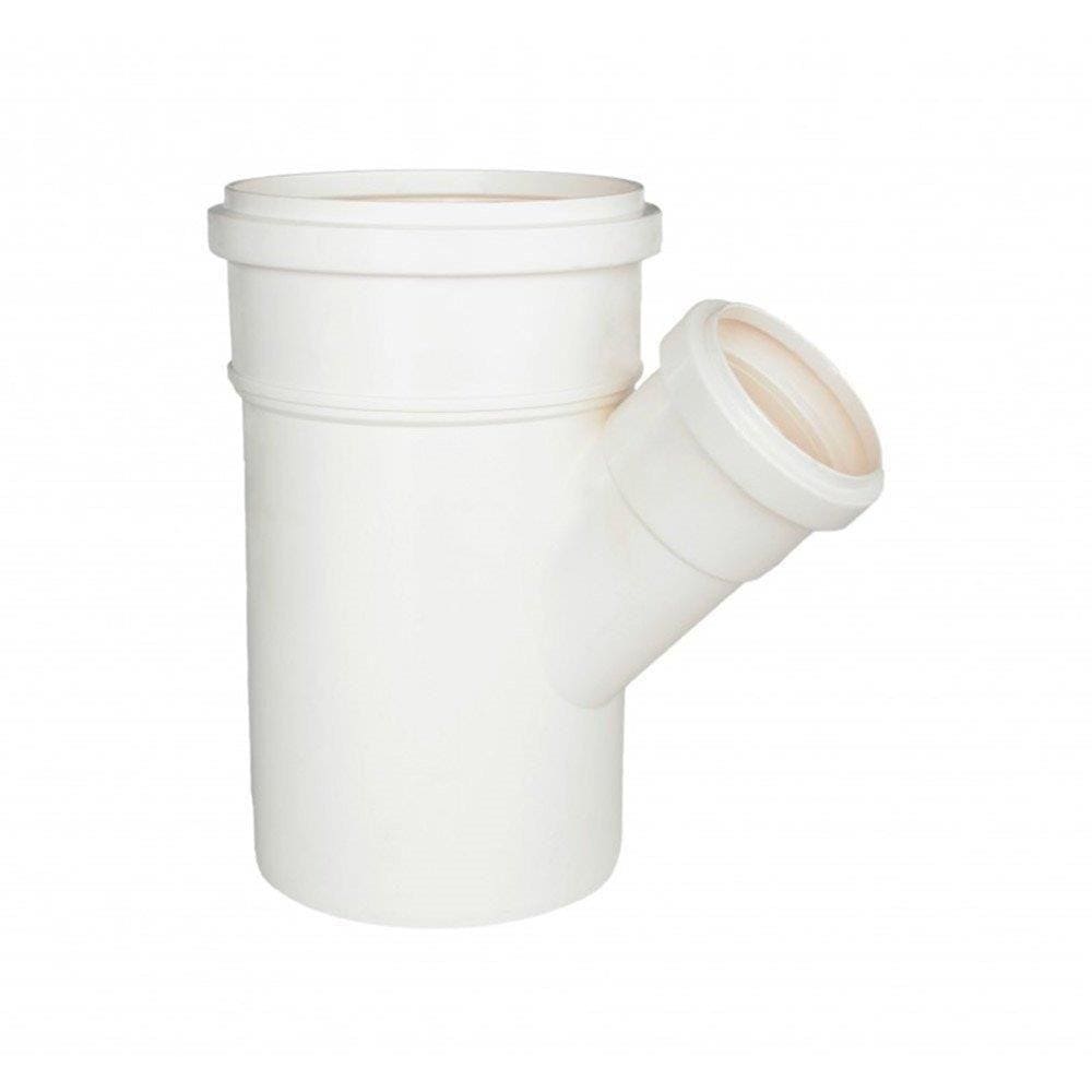 Junção Simples Esgoto Redução Plastilit 100x50mm - Embalagem com 10 Unidades