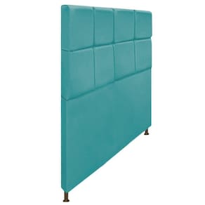 Cabeceira Damares 160 Cm Queen Size Botonê Azul Turquesa