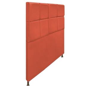 Cabeceira Damares 160 Cm Queen Size Botonê Suede Terracota