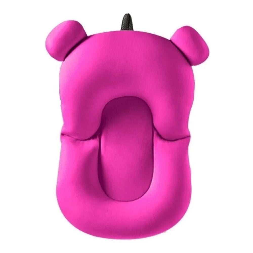 Almofada Flutuante para Banho Bebê de Banheira Bóia Suporte - Rosa