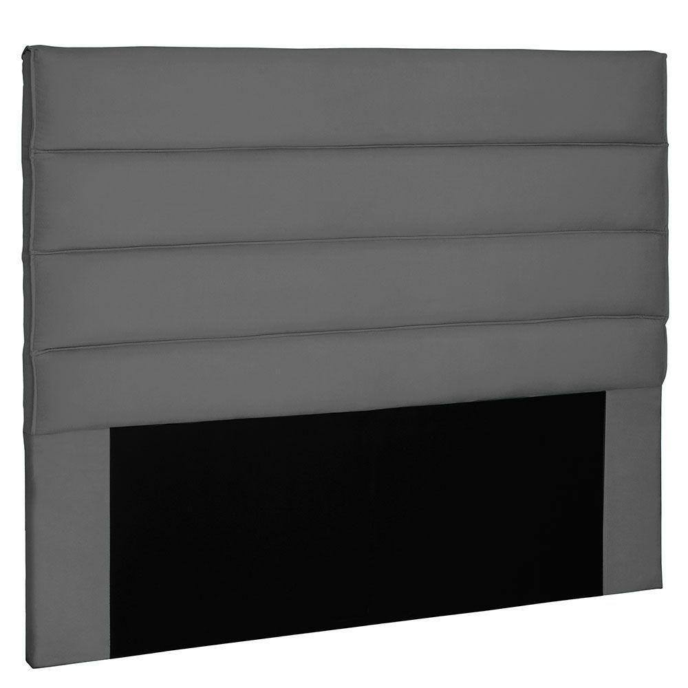 Cabeceira King 1,95m La Italiana Suede Cinza
