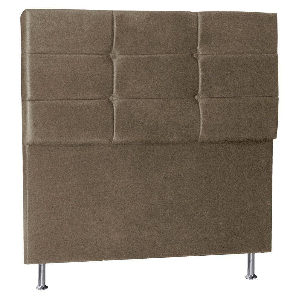 Cabeceira Queen 1,60m Tóquio Suede Bege