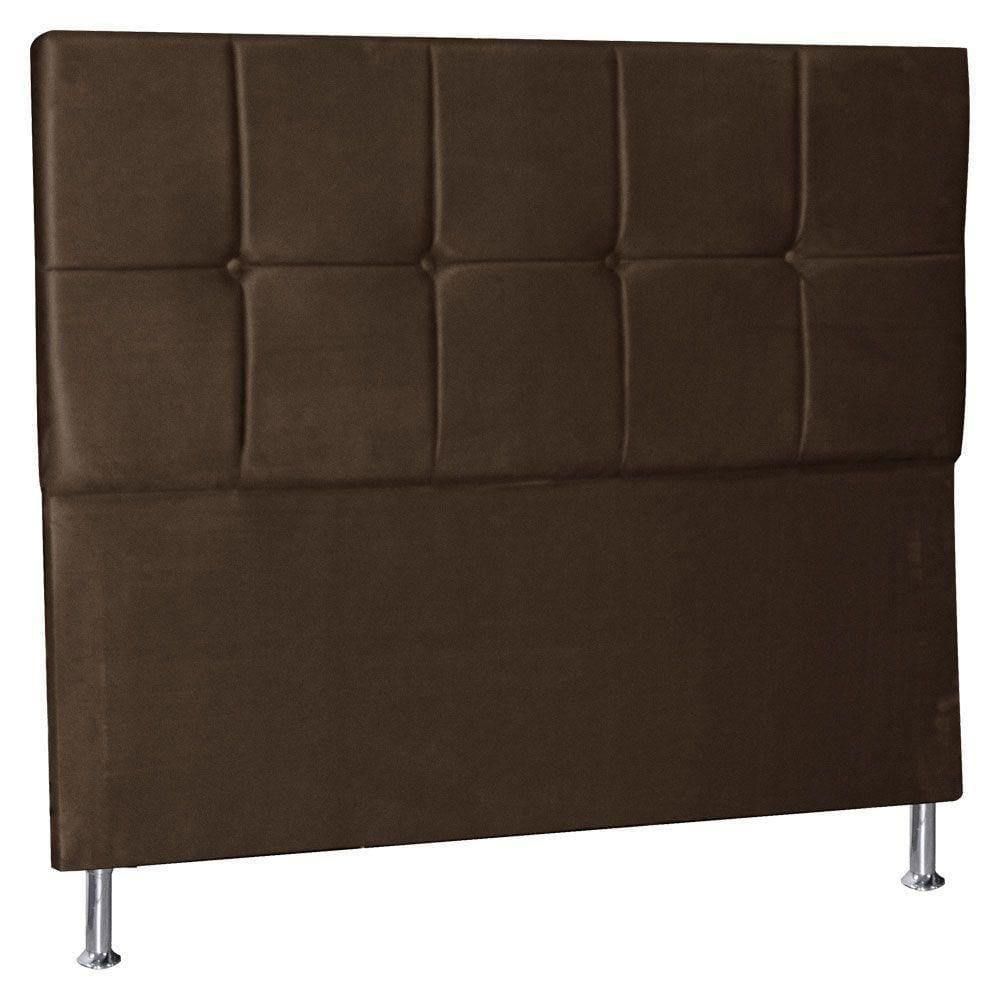 Cabeceira Queen 1,60m Lisboa Suede Marrom