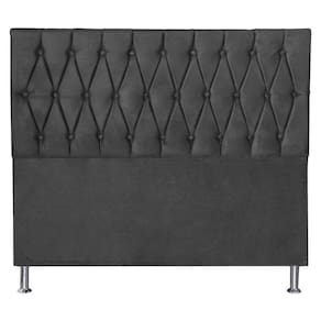 Cabeceira Queen 1,60m Paris Suede Cinza