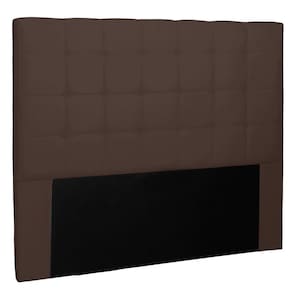 Cabeceira Casal 1,40m Verona Suede Marrom Café