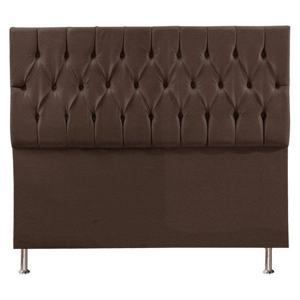 Cabeceira Queen 1,60m Suede Marrom