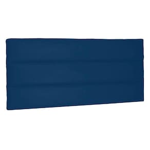 Cabeceira Painel Solteiro 0,90m La Italiana Suede Azul Marinho