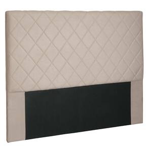 Cabeceira Solteiro 0,90m Esmeralda Suede Bege