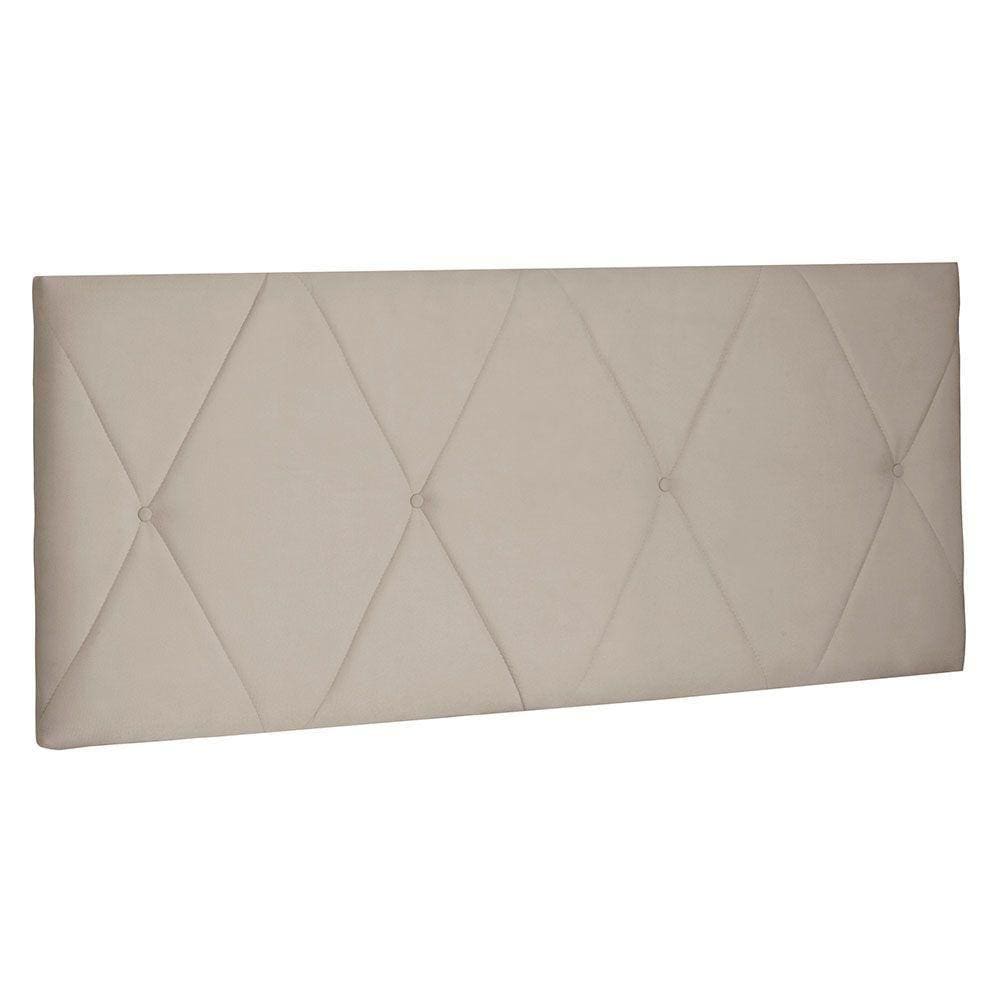 Cabeceira Painel Casal 1,40m Aquilla Suede Bege