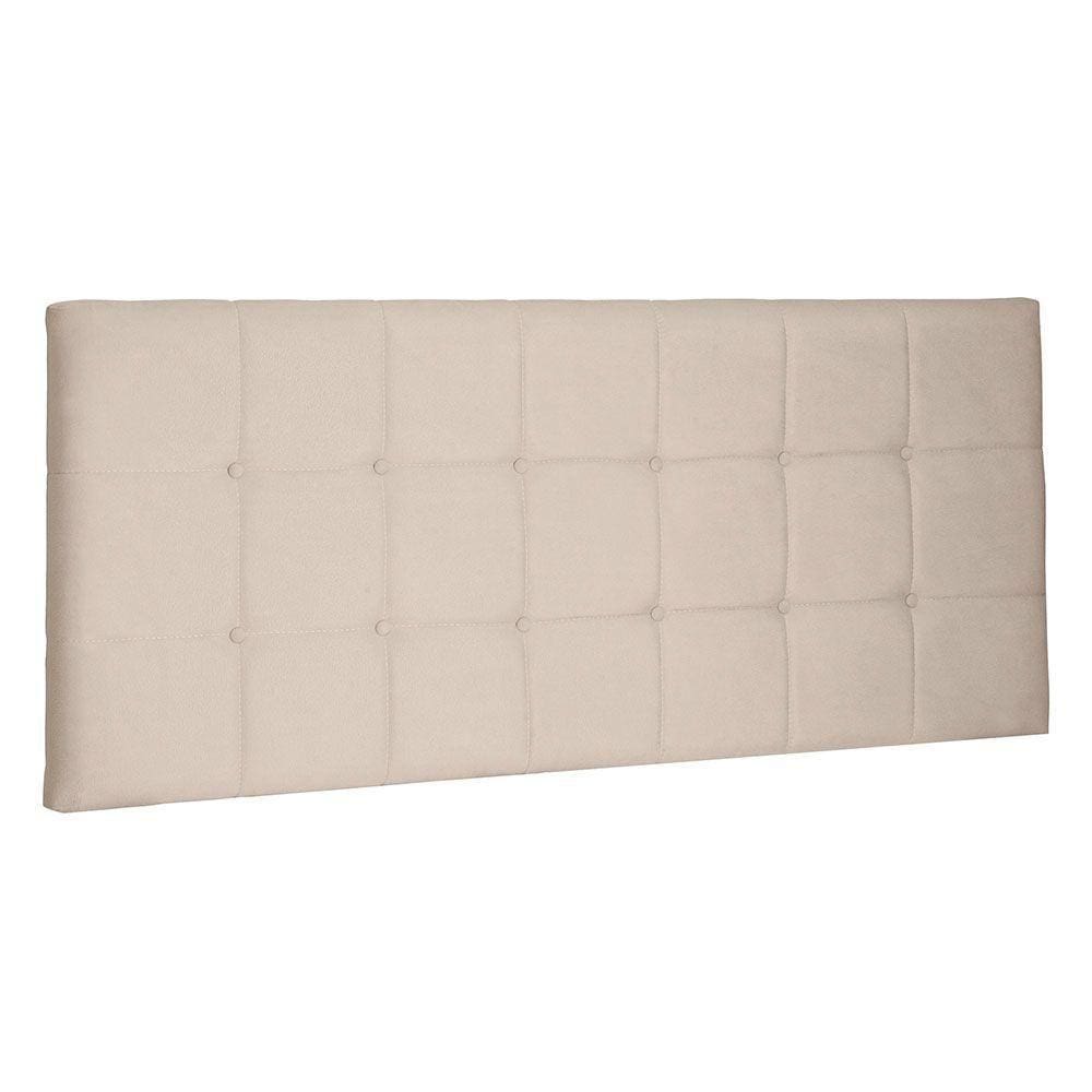 Cabeceira Painel Queen 1,60m Verona Suede Bege