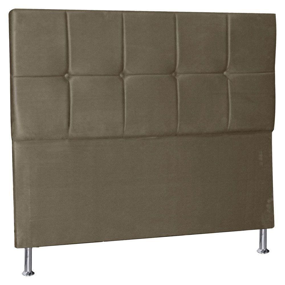 Cabeceira Queen 1,60m Lisboa Suede Bege