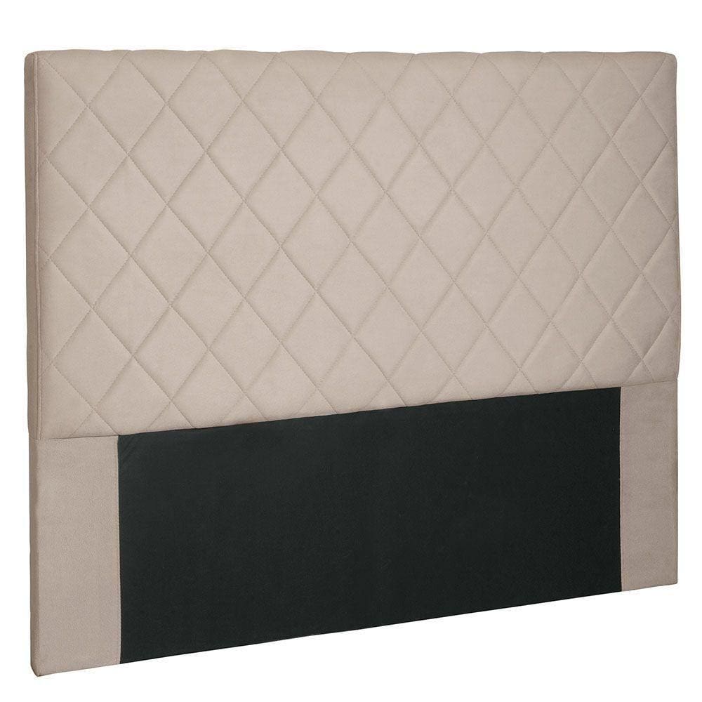 Cabeceira Casal 1,40m Esmeralda Suede Bege