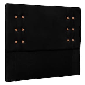 Cabeceira Solteiro 0,90m Genova Suede Preto