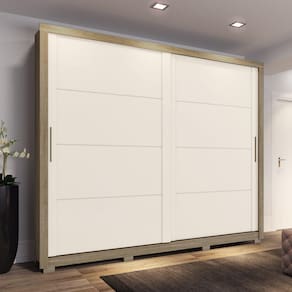 Guarda Roupa Casal 02 portas Deslizantes Parma Henn