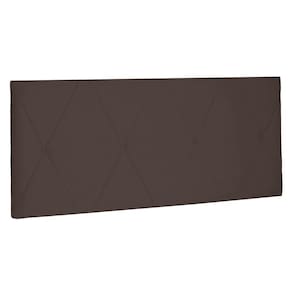 Cabeceira Painel Casal 1,40m Aquilla Suede Marrom Café
