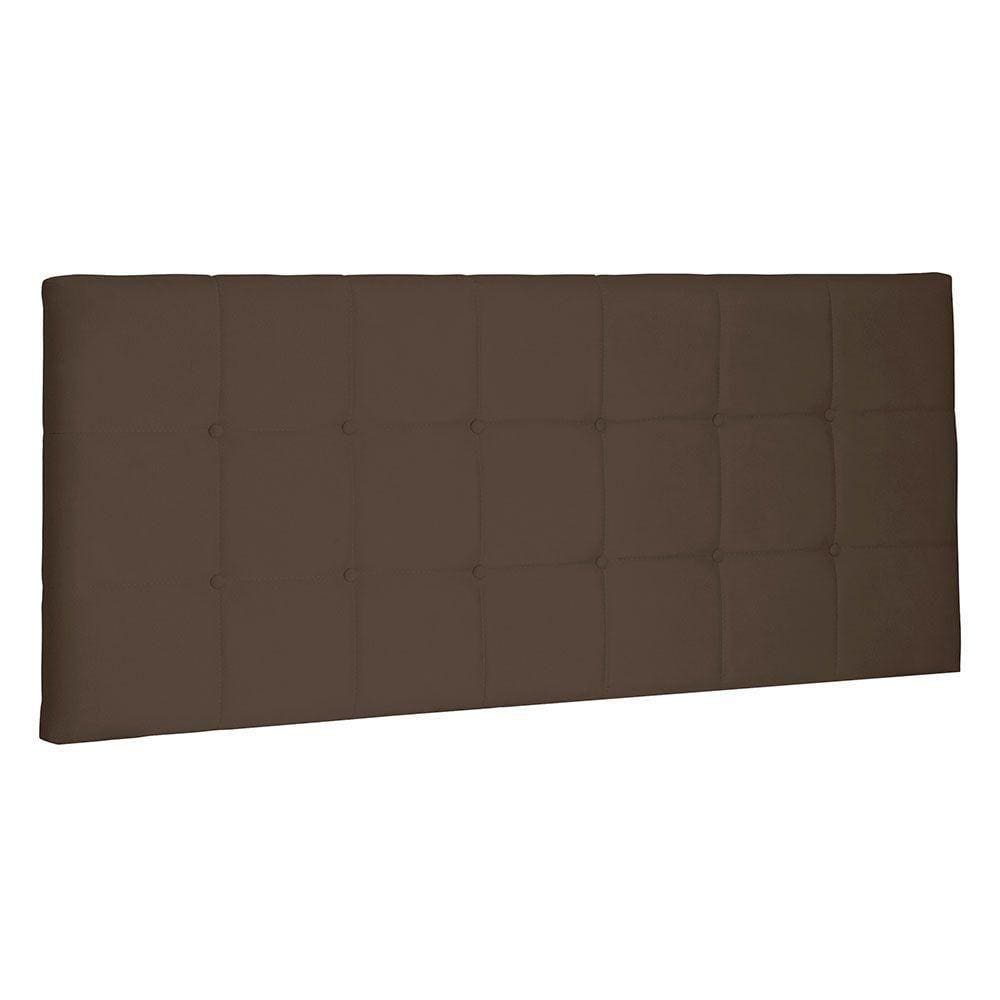 Cabeceira Painel King 1,95m Verona Suede Caramelo