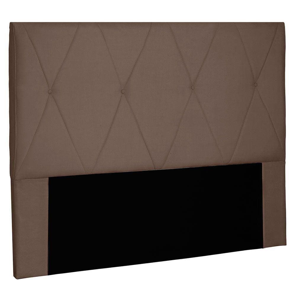 Cabeceira Casal 1,40m Aquilla Suede Caramelo
