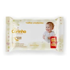 Toalhinhas Umedecidos Meu Carinho 140 Unidades