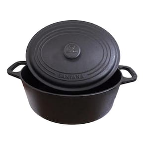 Panela De Ferro Fundido, Caçarola Oval, 6,5 Litros