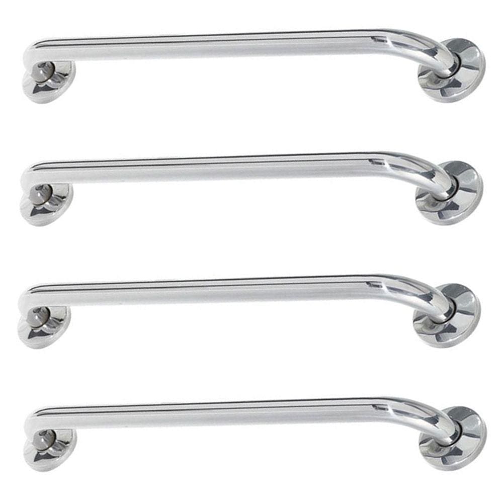 Alça de Apoio 60cm Barra Kit 4 Unidades Inox Deficiente Cadeirante Idoso Banheiro Acessibilidade Segurança