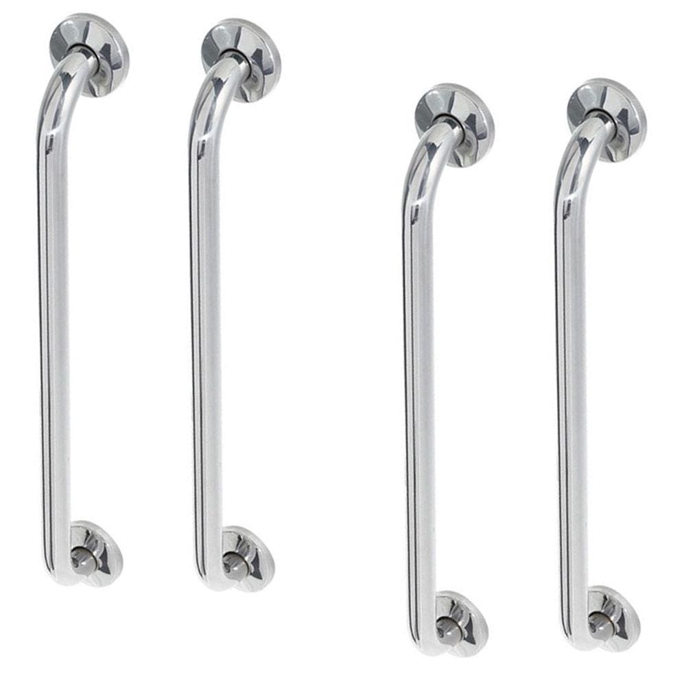 Alça de Apoio Barra Inox 60cm Kit 4 Unidades Cadeirante Deficiente Idoso Acessibilidade Segurança Banheiro