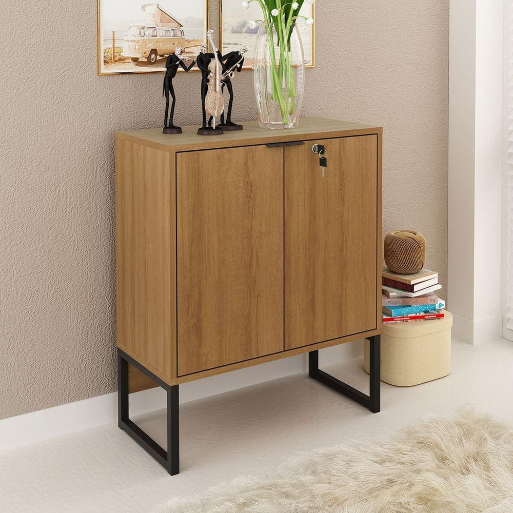 Balcão Para Escritório 2 Portas Tecno Mobili ME4154 C/ Chave