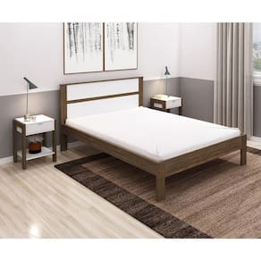 Cama Casal 1.38x1.88M Tecno Mobili Estrado Madeira CM8005