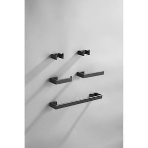 Kit 5 Peças New York Preto Fosco Sensi D`Acqua