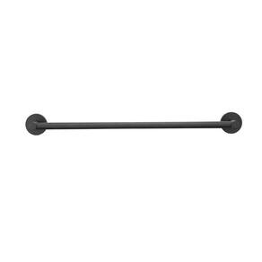 Porta Toalha 60cm Chicago Preto Fosco Sensi D`acqua