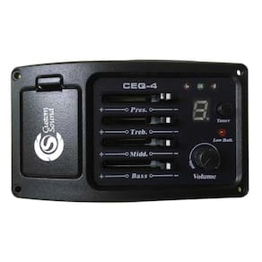 Captador Para Violão Com Pré Eq E Afinador Custom Sound