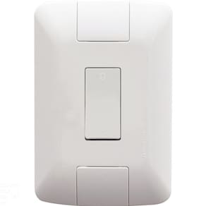 Conjunto 4x2 com 1 Interruptor Bipolar Simples Tramontina Aria 10 A 250 V Branco Tramontina
