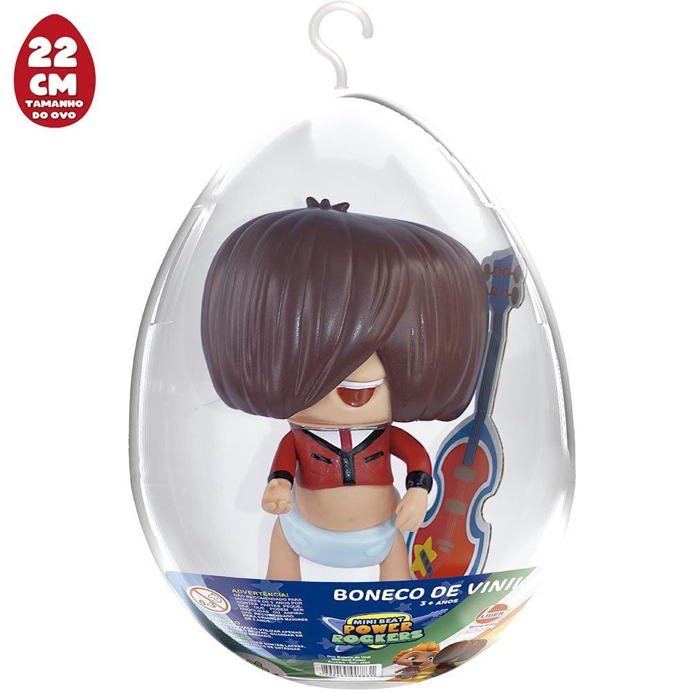 Boneco no Ovo Medio Mini Beats Fuz 17x17x25 cm Lider FU2883